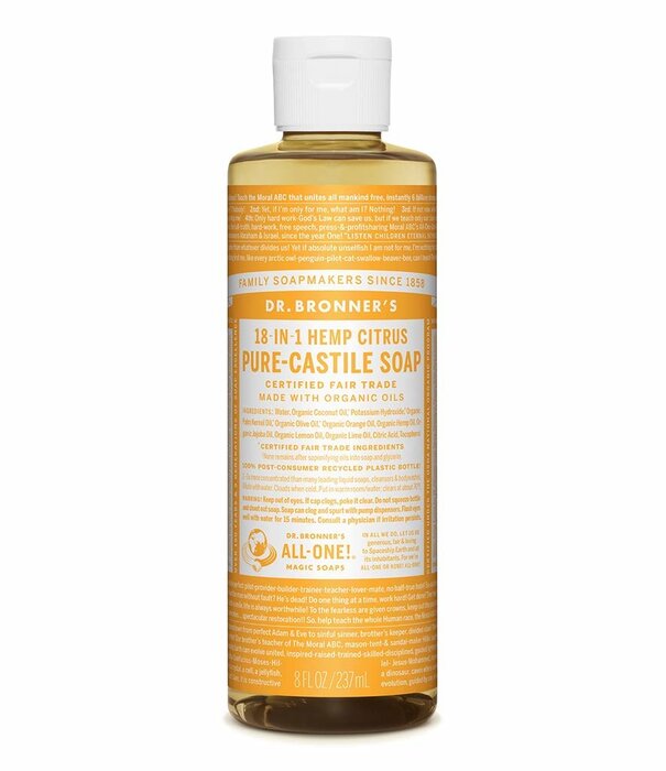Dr. Bronner's Dr. Bronner's Pure Castile Liquid Soap, Citrus, 8oz.