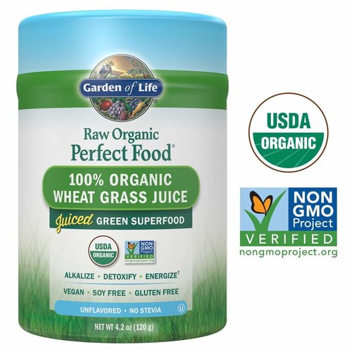 Garden of Life GoL Raw Organic Perfect Food, Wheat Grass, 4.2oz. Garden of Life GoL Raw Organic Perfect Food, Wheat Grass, 4.2oz.