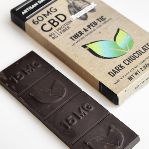 THERAPEUTIC TREATS Therapeutic Treats Dark Chocolate, 60mg, 2.02oz. THERAPEUTIC TREATS Therapeutic Treats Dark Chocolate, 60mg, 2.02oz.
