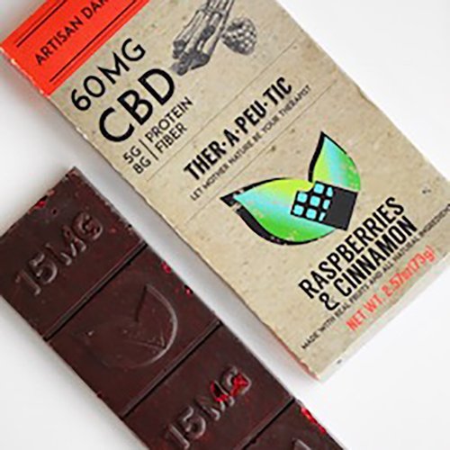 THERAPEUTIC TREATS Therapeutic Treats Rasp & Cinn Dark Chocolate, 60mg, 2.11oz. - DISCO THERAPEUTIC TREATS Therapeutic Treats Rasp & Cinn Dark Chocolate, 60mg, 2.11oz. - DISCO