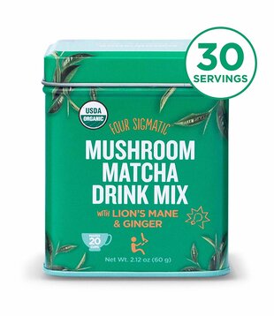 Four Sigmatic Mushroom Matcha, Lion's Mane & Ginger, 2.12oz.