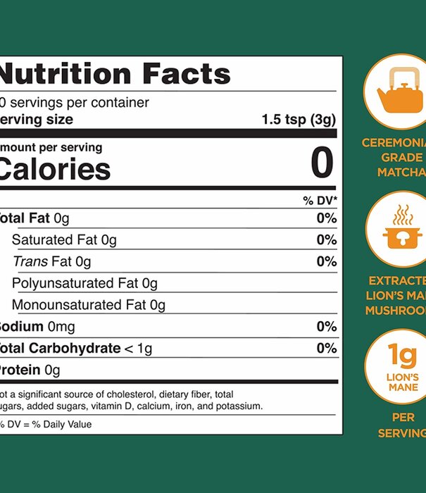 FOUR SIGMATIC Four Sigmatic Mushroom Matcha, Lion's Mane & Ginger, 2.12oz.