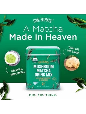 FOUR SIGMATIC Four Sigmatic Mushroom Matcha, Lion's Mane & Ginger, 2.12oz.