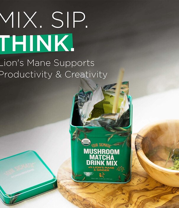 FOUR SIGMATIC Four Sigmatic Mushroom Matcha, Lion's Mane & Ginger, 2.12oz.