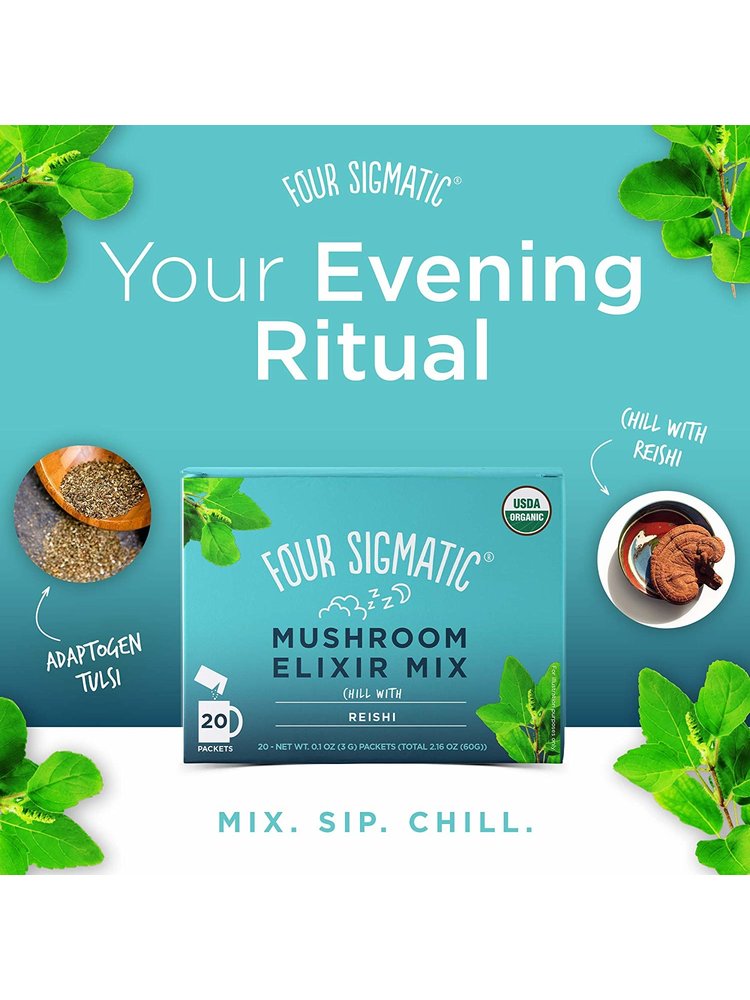 Four Sigmatic Reishi Mushroom Elixir, Organic, 20ct Nuts 'n Berries