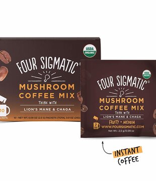 Four Sigmatic Mushroom Coffee Mix, Lion's Mane, THINK, Org, 10ct - T