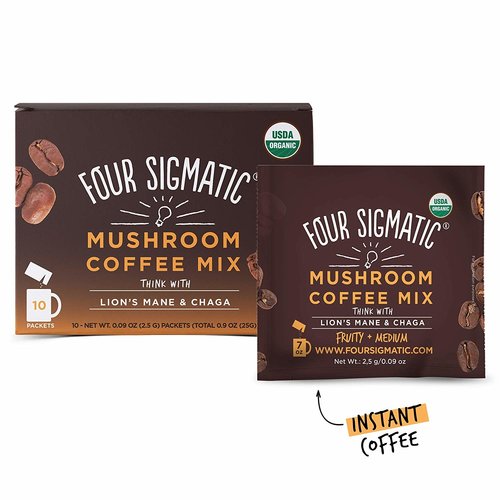 FOUR SIGMATIC Four Sigmatic Mushroom Coffee Mix, Lion's Mane, THINK, Org, 10ct