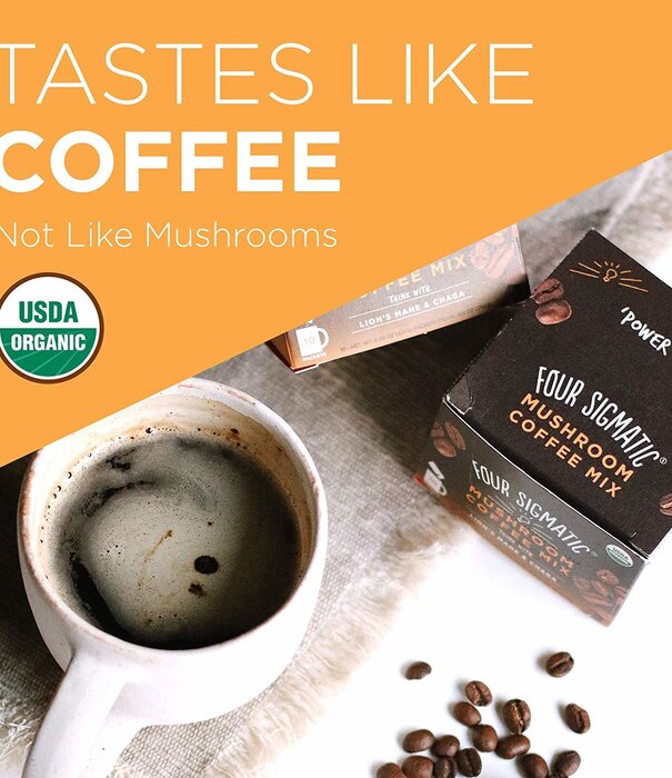 FOUR SIGMATIC Four Sigmatic Mushroom Coffee Mix, Lion's Mane, THINK, Org, 10ct - T