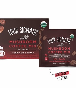 Four Sigmatic Mushroom Coffee Mix, Chaga, PROTECT, Org, 10ct