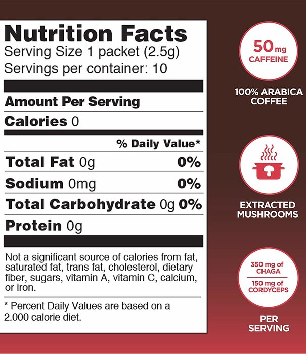 FOUR SIGMATIC Four Sigmatic Mushroom Coffee Mix, Chaga, PROTECT, Org, 10ct