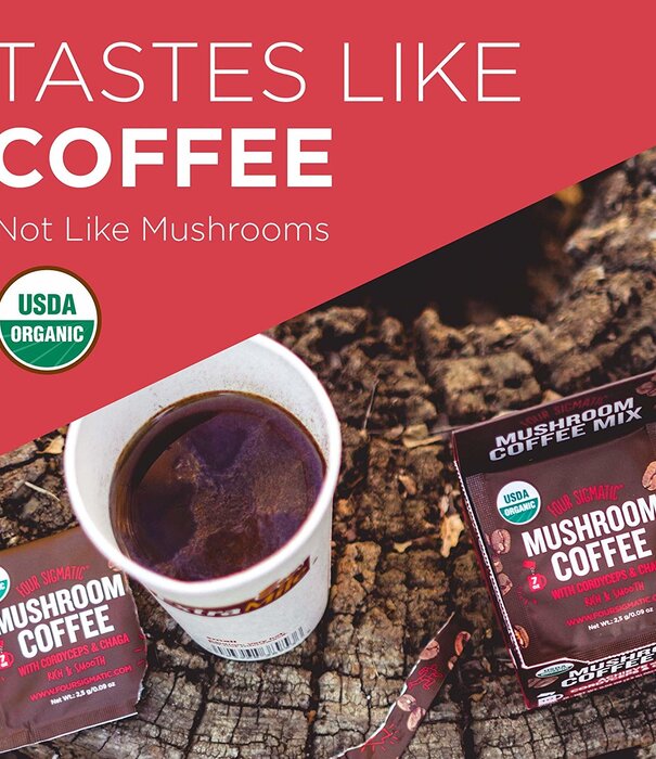 FOUR SIGMATIC Four Sigmatic Mushroom Coffee Mix, Gut Health, PROTECT, Org, 10ct