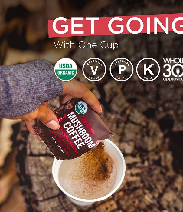 FOUR SIGMATIC Four Sigmatic Mushroom Coffee Mix, Gut Health, PROTECT, Org, 10ct