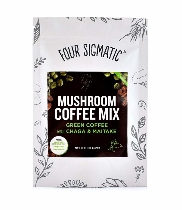 FOUR SIGMATIC Four Sigmatic Mushroom Green Coffee, Chaga & Maitake, 1oz Instant