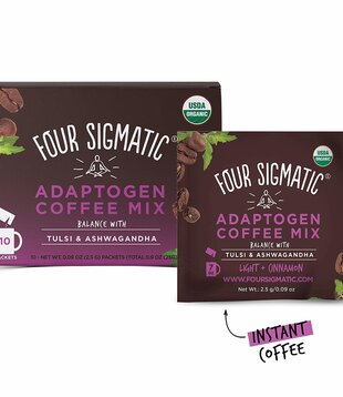 Four Sigmatic Mushroom Coffee,  Ashwagandha, BALANCE, Org, 10ct -T