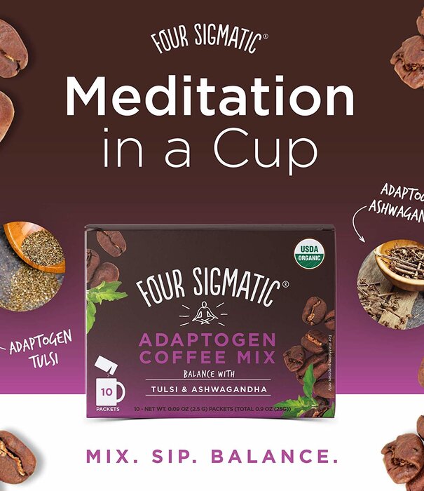 FOUR SIGMATIC Four Sigmatic Mushroom Coffee,  Ashwagandha, BALANCE, Org, 10ct -T