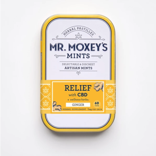 MR. MOXEY'S Mr. Moxie's Mints Relief, Ginger, 60ct MR. MOXEY'S Mr. Moxie's Mints Relief, Ginger, 60ct