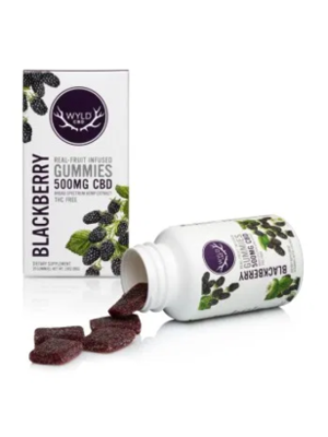 WYLD Wyld CBD Gummies 500mg, Blackberry, 20ct