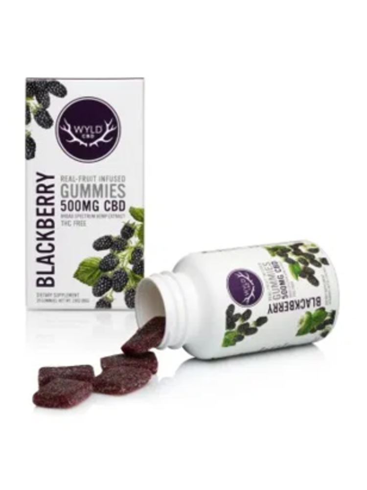 Wyld CBD Gummies 500mg, Blackberry, 20ct - Nuts \u0026#39;n Berries ...