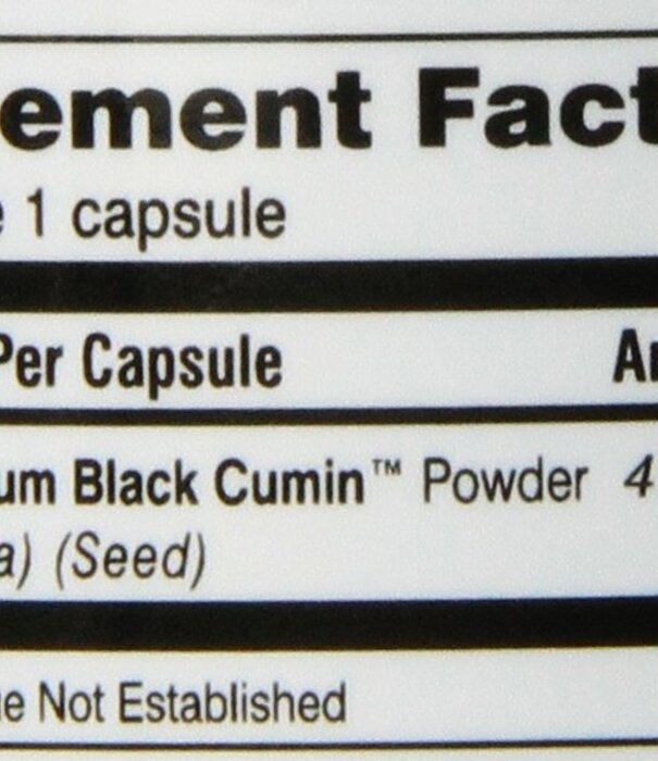 AMAZING HERBS Amazing Herbs Black Seed Oil, Original, 100cp. - K