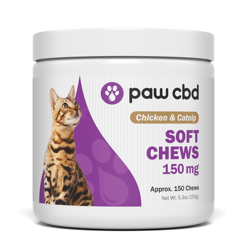 CBDMD cbdMD paw CBD Feline Soft Chew 150mg, Chicken & Catnip, 150ct CBDMD cbdMD paw CBD Feline Soft Chew 150mg, Chicken & Catnip, 150ct