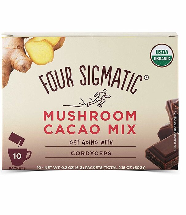 FOUR SIGMATIC Four Sig Mush Cacao Mix, Cordyceps, BOOST, 10ct.