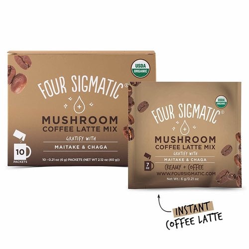 FOUR SIGMATIC Four Sigmatic Coffee Latte Mix, Lion's Mane, THINK, 10ct