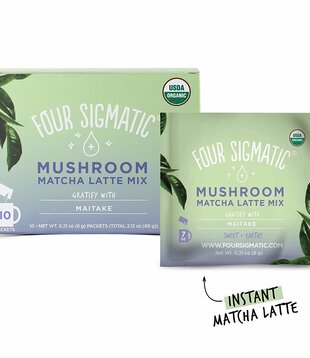 Four Sigmatic Mushroom Matcha Latte Mix, Lion's Mane, THINK, 10ct.