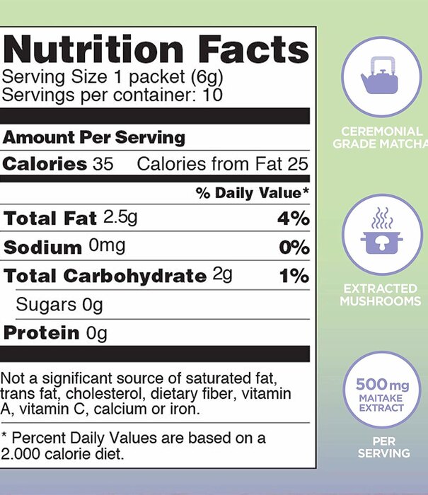 FOUR SIGMATIC Four Sigmatic Mushroom Matcha Latte Mix, Lion's Mane, THINK, 10ct.
