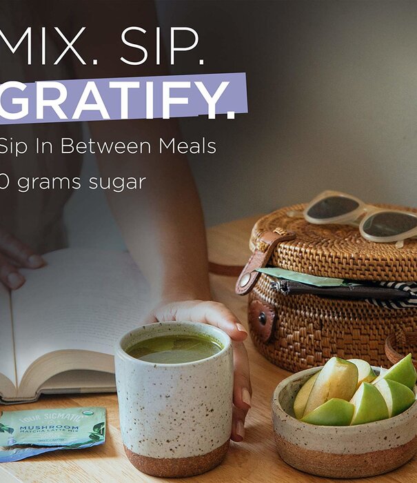 FOUR SIGMATIC Four Sigmatic Mushroom Matcha Latte Mix, Lion's Mane, THINK, 10ct.