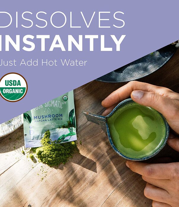 FOUR SIGMATIC Four Sigmatic Mushroom Matcha Latte Mix, Lion's Mane, THINK, 10ct.