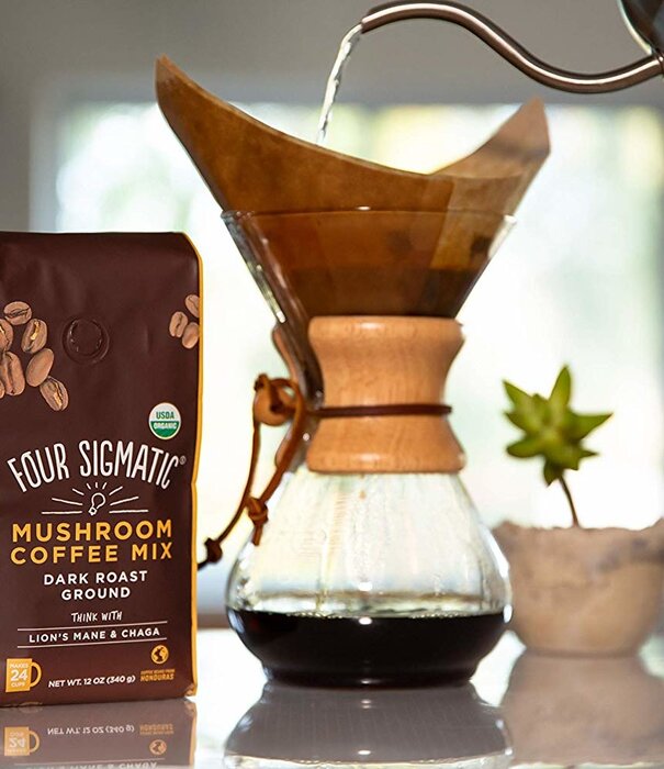 FOUR SIGMATIC Four Sigmatic Mushroom Coffee, FOCUS, Lion's Mane, Ground, 12oz.