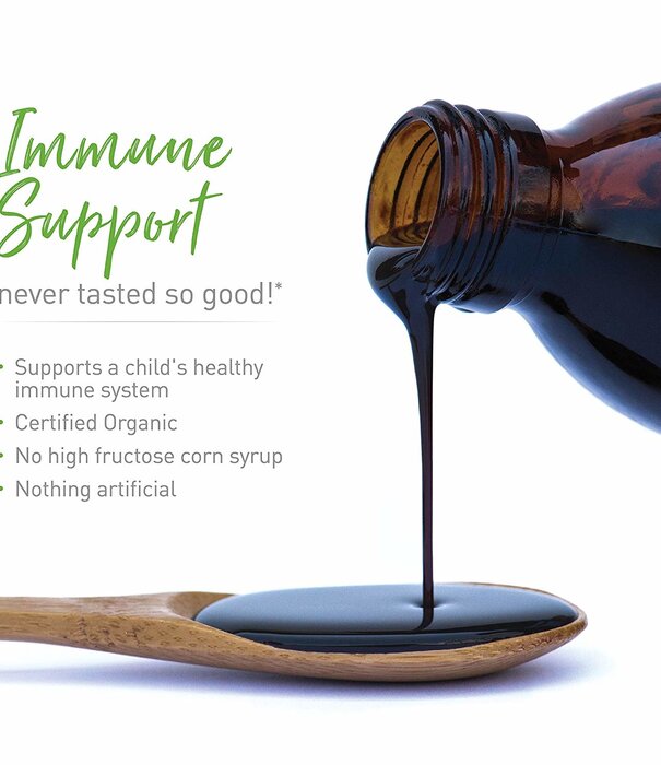 GAIA HERBS Gaia Kids Black Elderberry Syrup, 3oz.