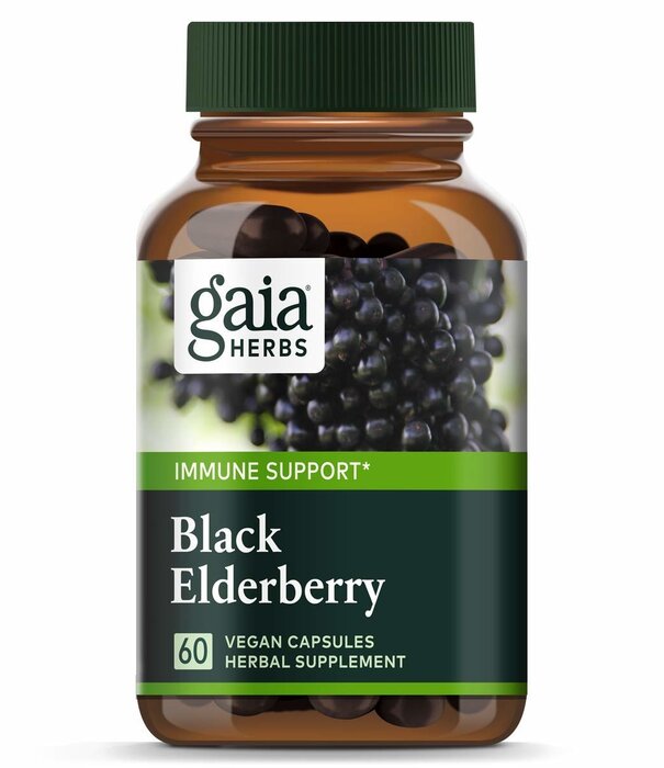 GAIA HERBS Gaia Black Elderberry, 60cp