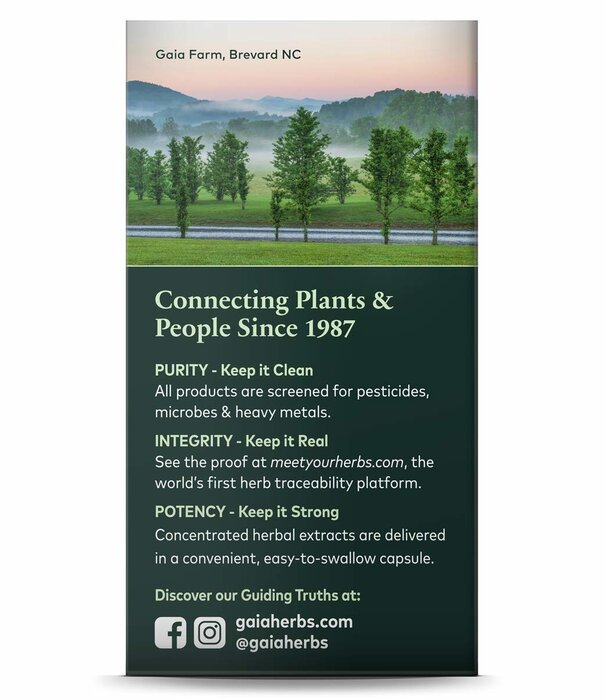 GAIA HERBS Gaia Black Elderberry, 60cp