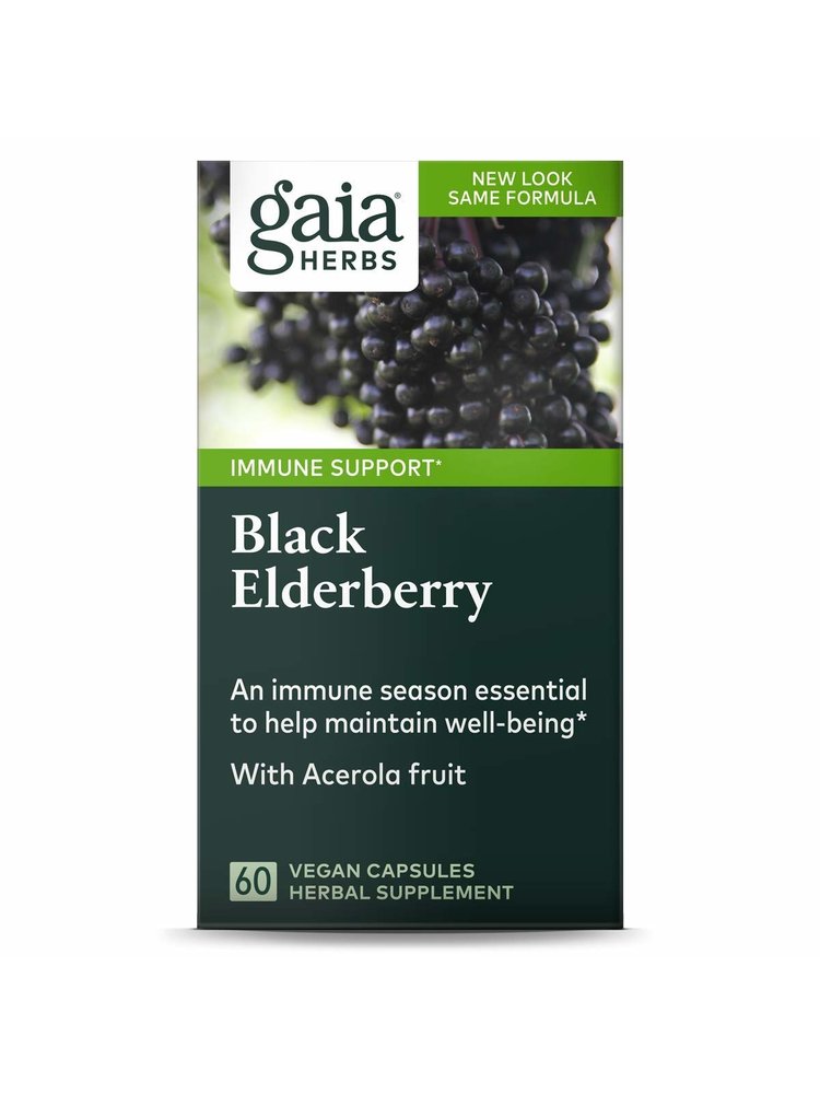 GAIA HERBS Gaia Black Elderberry, 60cp