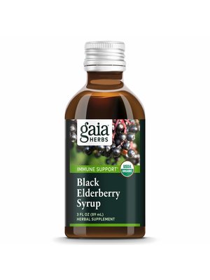 GAIA HERBS Gaia Black Elderberry Extra Strength Syrup, 3oz.