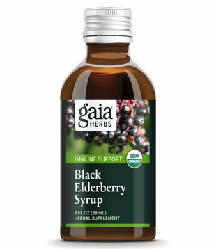 Gaia Black Elderberry Extra Strength Syrup, 3oz.