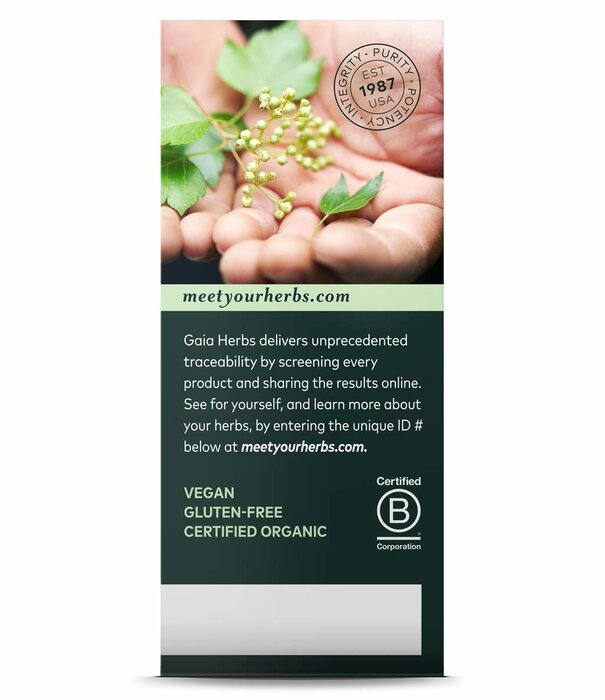 GAIA HERBS Gaia Black Elderberry Extra Strength Syrup, 3oz.