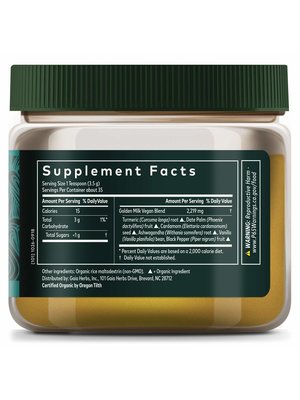 GAIA HERBS Gaia Golden Milk, 4.3oz.