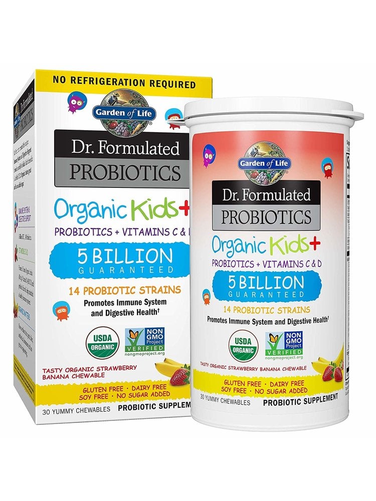 Garden of Life GoL Dr. Formulated Probiotics Organic Kids, Straw/Ban, SS, 30ch