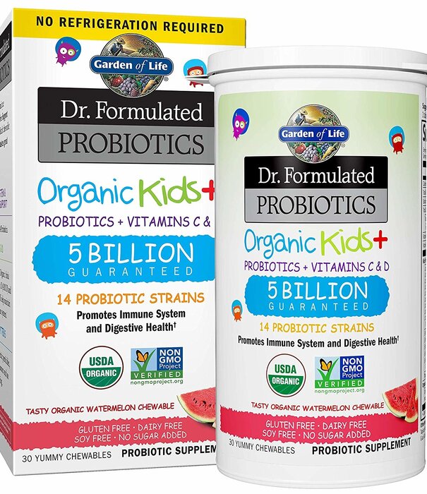 Garden of Life GoL Dr. Formulated Probiotics Organic Kids, Watermelon, SS, 30ch