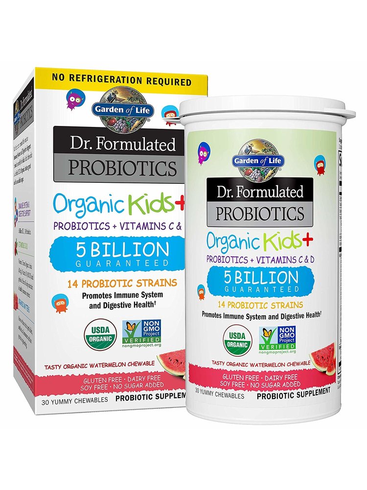 Garden of Life GoL Dr. Formulated Probiotics Organic Kids, Watermelon, SS, 30ch