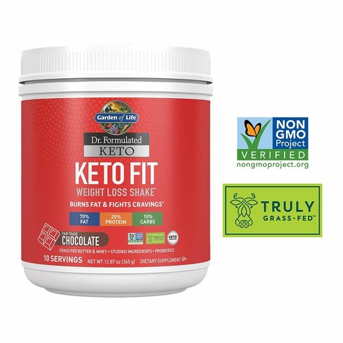 Garden of Life GoL Dr. Formulated Keto Fit Shake, Chocolate, 12.87oz. Garden of Life GoL Dr. Formulated Keto Fit Shake, Chocolate, 12.87oz.