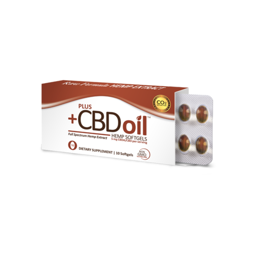 PLUS CBD PlusCBD RAW Formula Softgels, 5mg, 10sg PLUS CBD PlusCBD RAW Formula Softgels, 5mg, 10sg