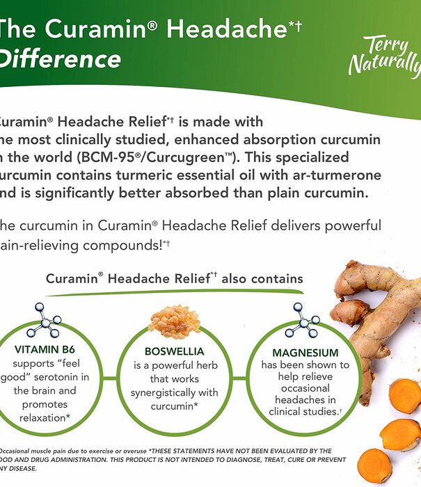 TERRY NATURALLY Terry Naturally Curamin Headache Relief, 21t