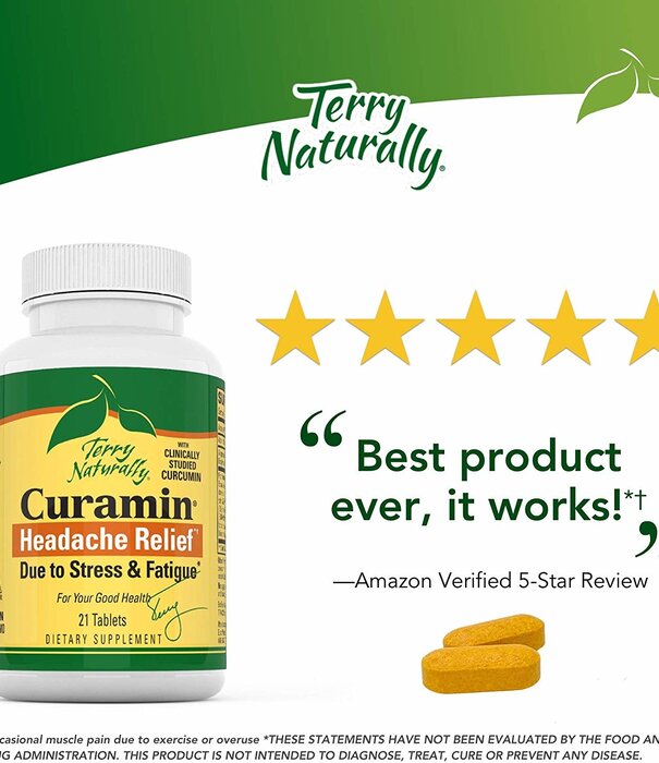 TERRY NATURALLY Terry Naturally Curamin Headache Relief, 21t