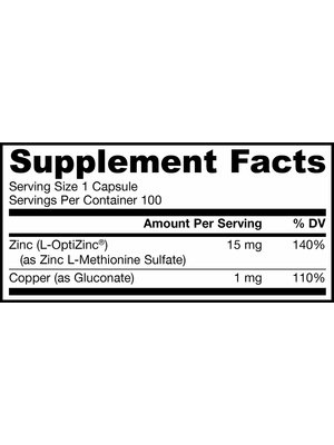 Jarrow Zinc Balance 15mg, 100cp.