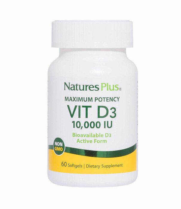 NATURE'S PLUS Nature's Plus Vitamin D3 10,000IU, 60sg.