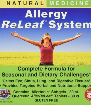 Herbs Etc Allergy ReLeaf System, 2 Bottles, 60+60sg