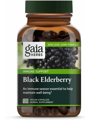 GAIA HERBS Gaia Black Elderberry, 120cp